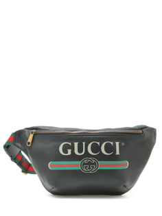 Кожаная поясная сумка Gucci