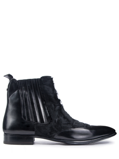 Ботинки-челси с мехом каракуля 4030а Zilli