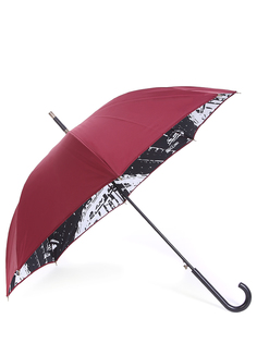 Зонт-трость с принтом SP111D63/трость/классика/ Бордовый Pollini