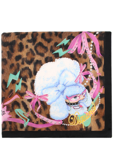 Платок шелковый с принтом Dsquared2