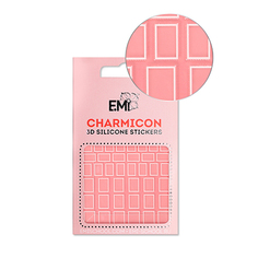 E.Mi, 3D-стикеры Charmicon №114 «Квадраты белые» EMI