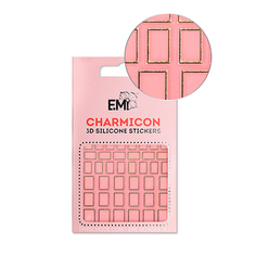 E.Mi, 3D-стикеры Charmicon №111 «Квадраты золото» EMI