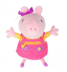 Музыкальная мягкая игрушка Peppa Pig Пеппа учит одеваться 25 см