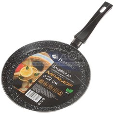 Блинница с антипригарным покрытием Daniks JD-PM-22, 22 см