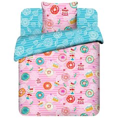 Постельное белье детское бязь (простыня 214х150 см, пододеяльник 215х145 см, наволочка 70х70 см) Василек 9278/1