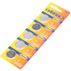Батарейка Облик lithium CR2016, 5 шт