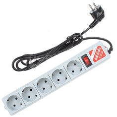 Сетевой фильтр 5 розеток Power Cube 33019, 1.95 м