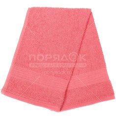 Полотенце кухонное махровое, 35х60 см, Вышневолоцкий текстиль Жаккардовый бордюр темно-розовое