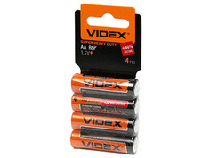 Батарейка AA - Videx R6 Shrink Card VID-R6-4SC (4 штуки)