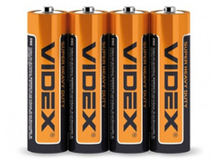 Батарейка AA - Videx R6 Shrink VID-R6-4S (4 штуки)