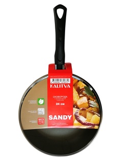 Сковорода Калитва Sandy 24cm со стеклянной крышкой 6682439