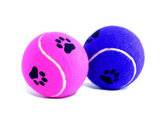 Игрушка для собак Beeztees Мячик теннисный с отпечатками лап 10cm 625596 / 16211