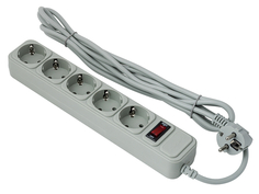 Сетевой фильтр ExeGate 5 Sockets 5m SP-5-5G Grey 221189