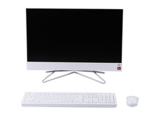 Моноблок HP 24-df0015ur White 14P86EA (AMD Athlon 3050U 2.3 GHz/4096Mb/1000Gb/AMD Radeon Graphics/Wi-Fi/Bluetooth/Cam/23.8/1920x1080/Windows 10 Home 64-bit)