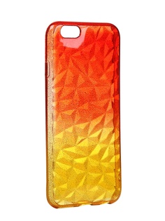 Чехол Krutoff для APPLE iPhone 6 / 6S Crystal Silicone Yellow-Red 11908
