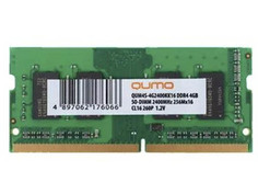 Модуль памяти Qumo DDR4 SO-DIMM 2400MHz PC-19200 CL16 - 4Gb QUM4S-4G2400KK16