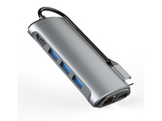 Аксессуар VCOM Type-C - HDMI/3xUSB3.0/RJ45/TF/SD/PD Charging CU463