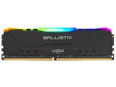 Модуль памяти Ballistix RGB Black DDR4 DIMM 3000MHz PC4-24000 CL15 - 16Gb BL16G30C15U4BL