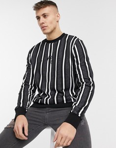 Серый свитшот в полоску River Island