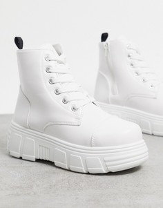 Белые ботинки из искусственной кожи в спортивном стиле Koi Footwear-Белый