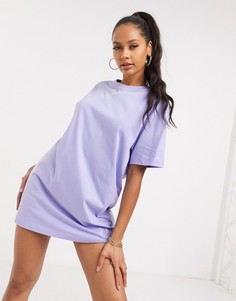 Фиолетовое платье-футболка с логотипом Nike-Фиолетовый