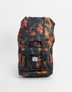 Черный рюкзак с цветочным принтом Herschel Supply Co