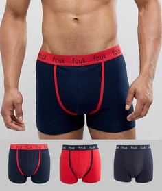 Набор из 3 трусов-боксеров French Connection-Мульти