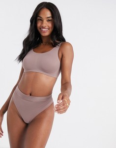 Пыльно-лавандовый бесшовный бралетт с подкладками Lindex-Фиолетовый цвет