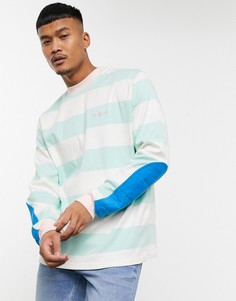 Свободный свитшот в полоску Hummel Hive-Зеленый цвет