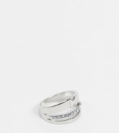Серебристое кольцо ASOS DESIGN Curve-Серебристый