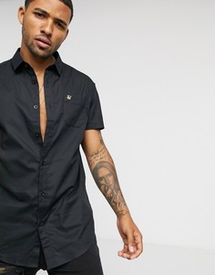 Черная рубашка с короткими рукавами Siksilk-Черный цвет
