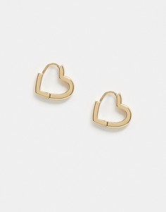 Золотистые серьги DesignB London-Золотой