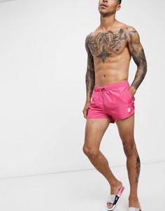 Розовые шорты для плавания Topman-Розовый цвет