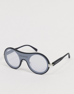Круглые солнцезащитные очки Calvin Klein CKJ18507S-Золотой