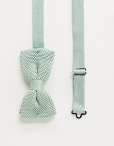 Зеленый трикотажный галстук-бабочка Twisted Tailor