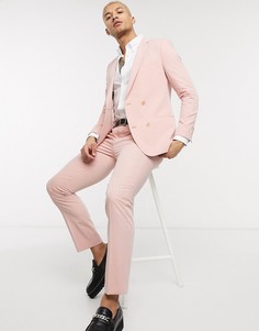 Пыльно-розовые узкие брюки Lockstock-Розовый цвет