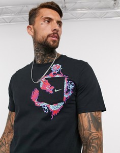Черная футболка с логотипом Nike Basketball-Черный