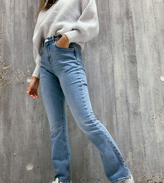 Расклешенные джинсы в стиле 70-х с завышенной талией ASOS DESIGN Petite-Синий
