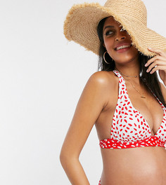 Бикини-топ в горошек с халтером Unique 21 Maternity-Multi