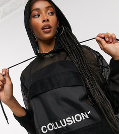 Куртка с капюшоном COLLUSION Unisex-Черный
