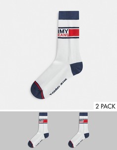 Набор из 2 пар белых носков Tommy Jeans-Белый