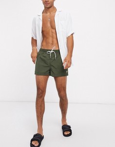 Короткие шорты для плавания цвета хаки New Look-Зеленый цвет