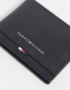 Кожаный бумажник Tommy Hilfiger-Черный