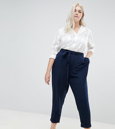 Брюки-галифе с поясом оби ASOS DESIGN Curve-Темно-синий