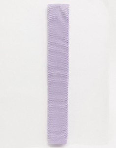 Лавандовый трикотажный галстук Twisted Tailor-Фиолетовый