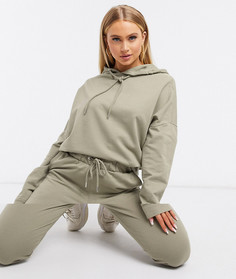 Спортивные худи и джоггеры цвета хаки из органического хлопка ASOS DESIGN-Зеленый
