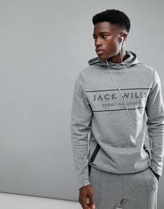 Худи серого цвета Jack Wills Sporting Goods Esmond-Серый