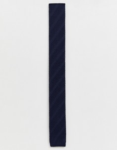 Темно-синий трикотажный галстук Selected Homme