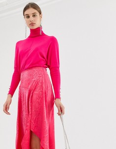 Ярко-розовая водолазка River Island-Розовый