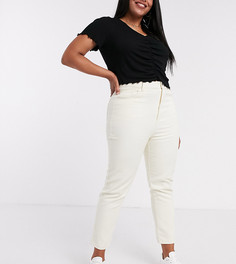 Бежевые джинсы в винтажном стиле с завышенной талией Daisy Street Plus-Бежевый